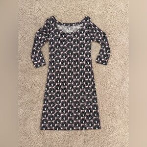 Floral Black and Pink Women's Dress